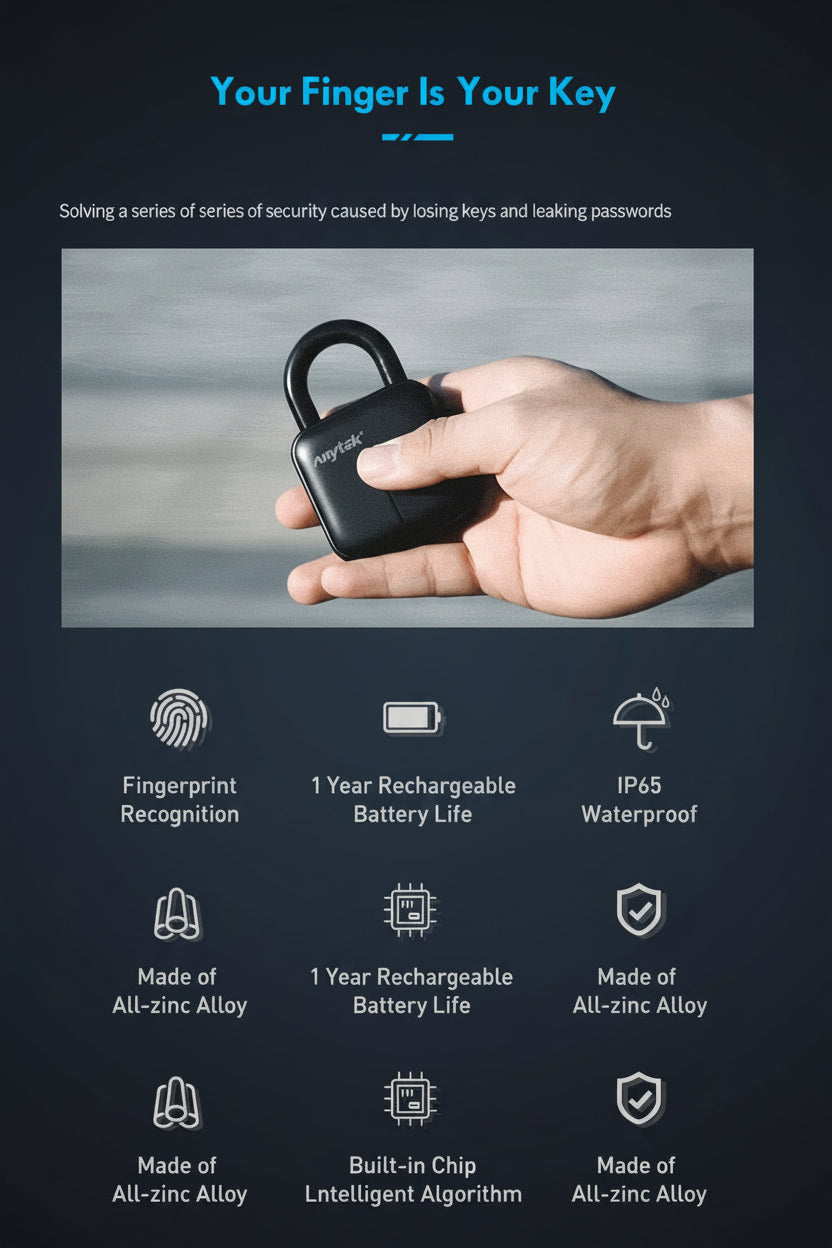 Fingerprint Smart Padlock