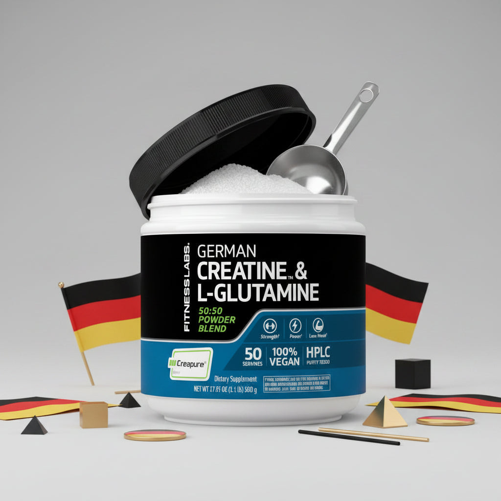 GERMAN Creatine and L-Glutamine | 1.1 lbs | Fitness Labs Pure German Creatine