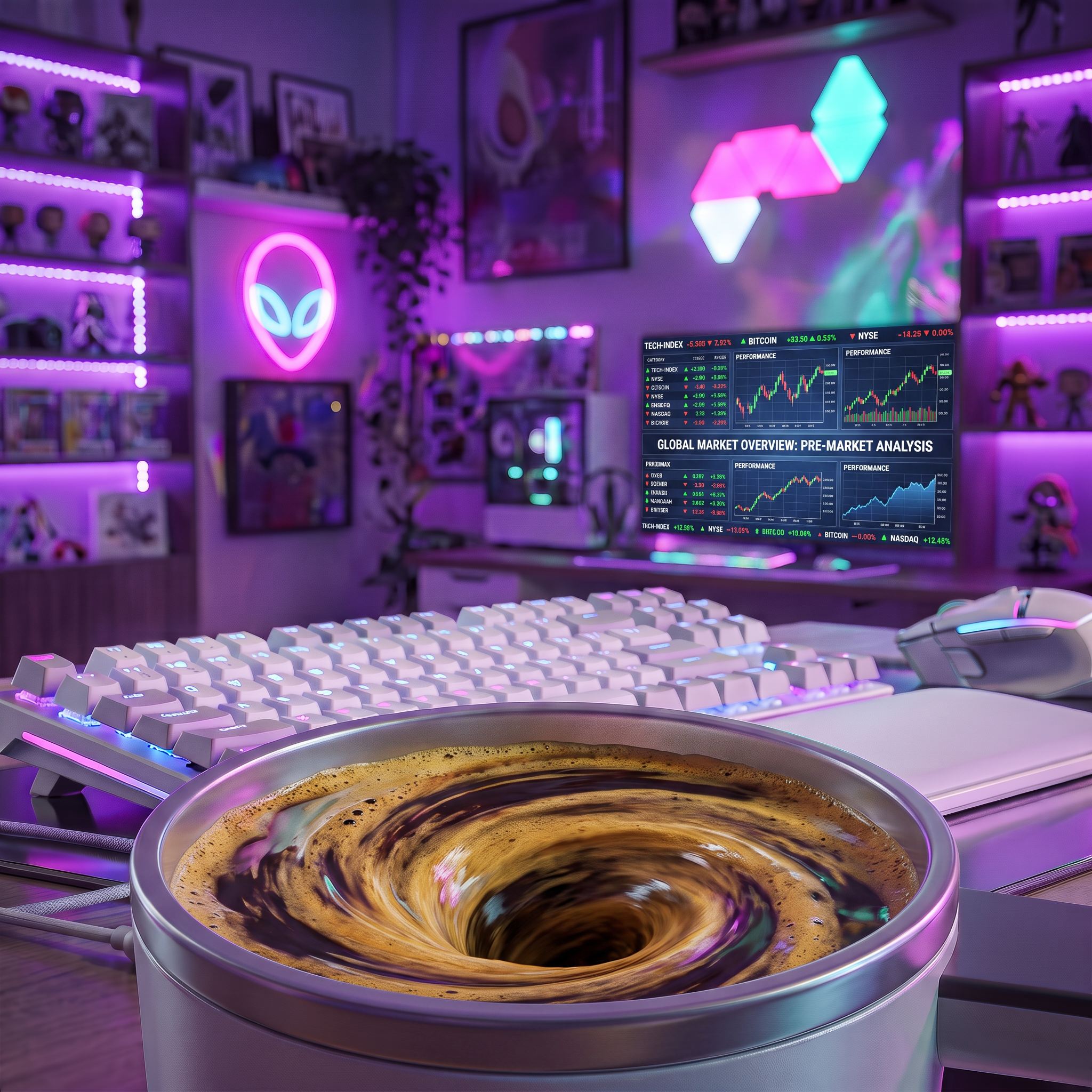 Magnetic Mixer Coffee Mug