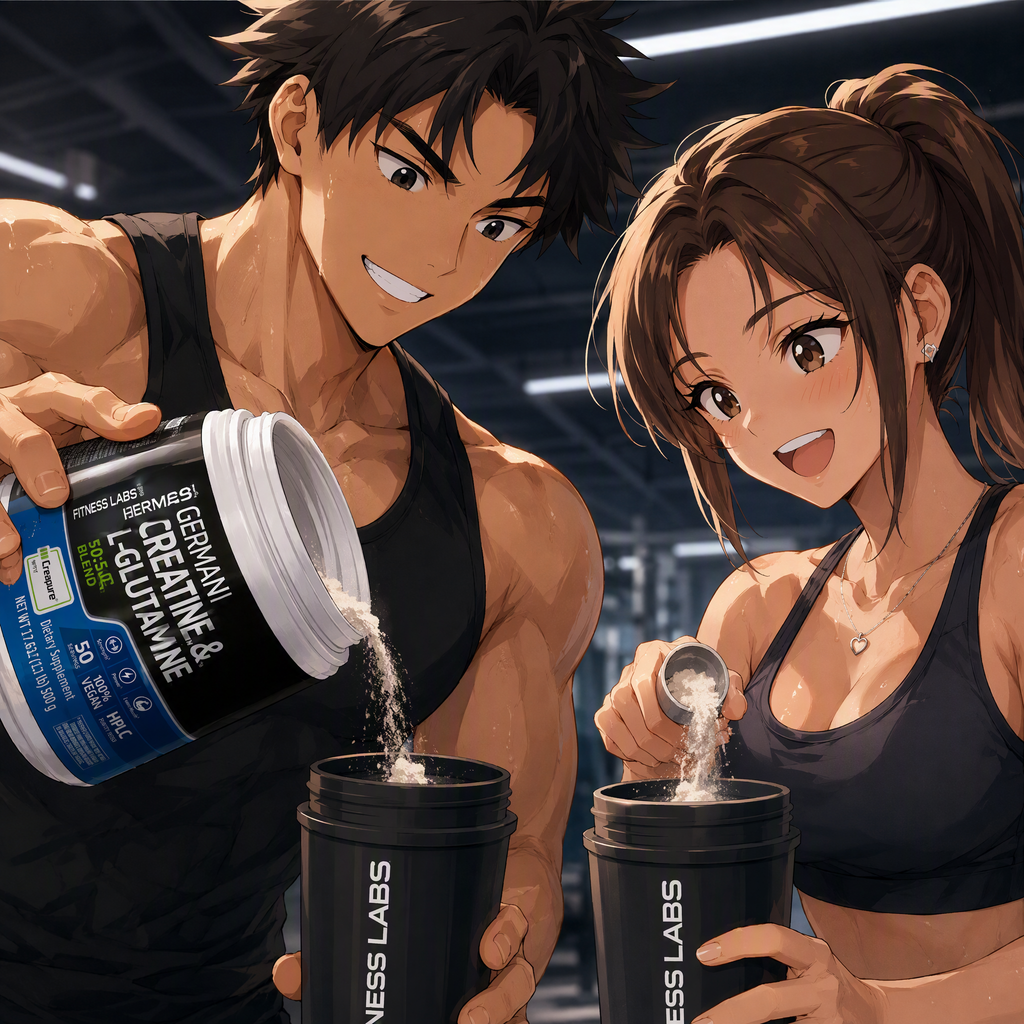 GERMAN Creatine and L-Glutamine | 1.1 lbs | Fitness Labs Pure German Creatine