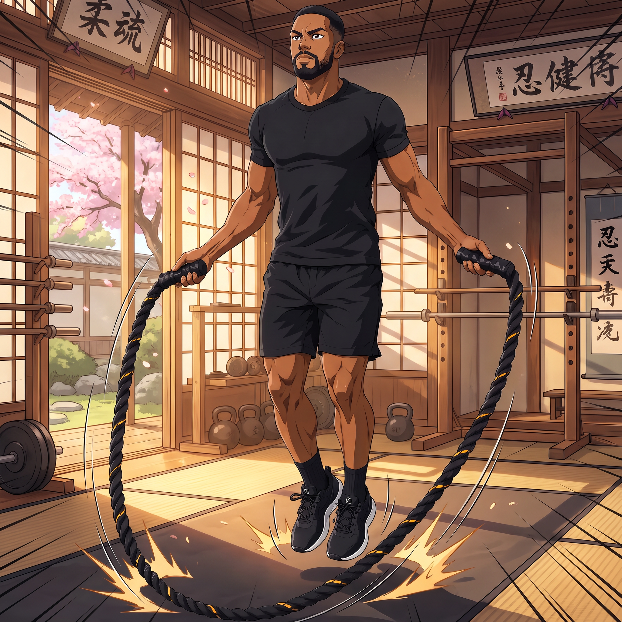 Heavy Jumping Rope | Weight-Bearing Triple-Strength Rope