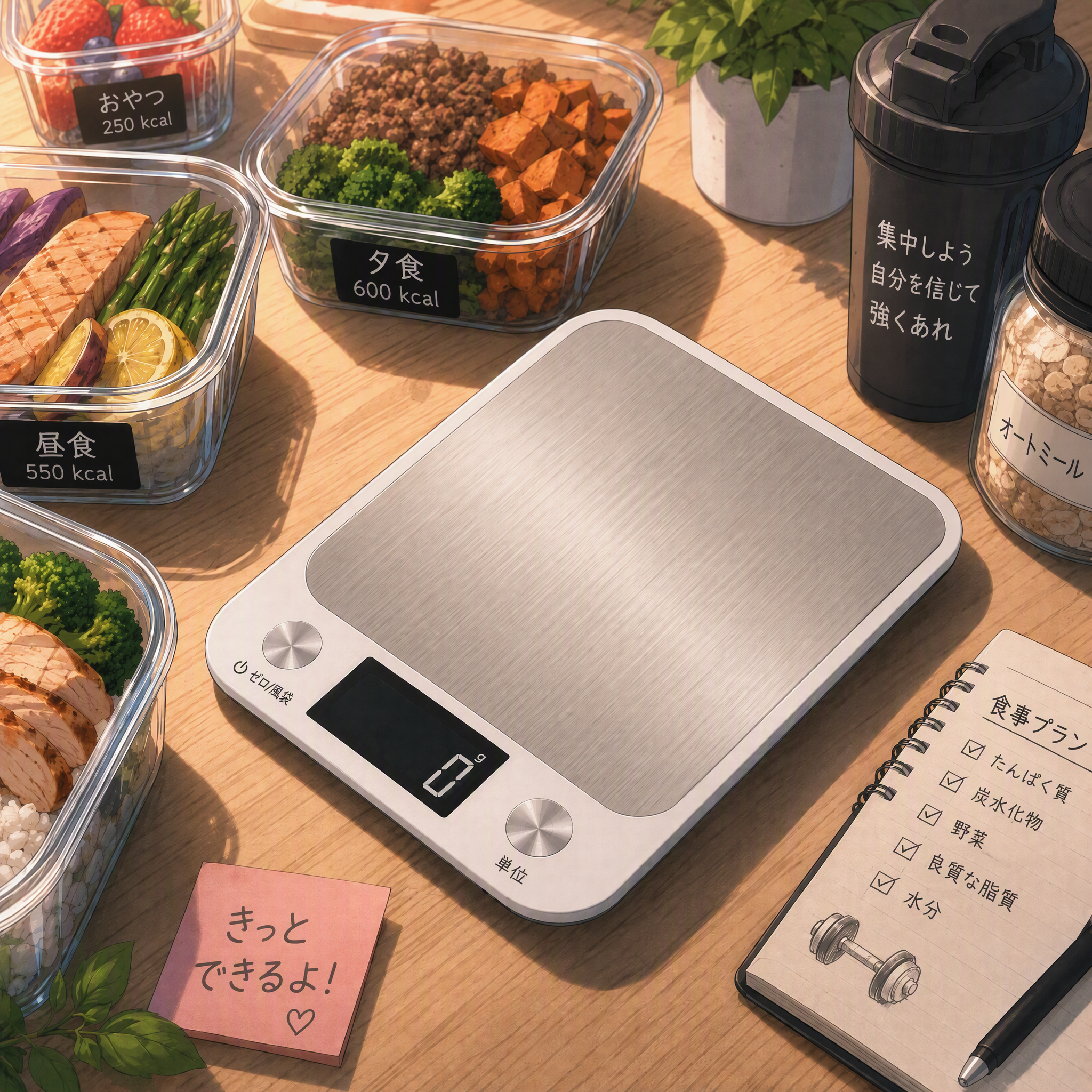 Fat Loss Nutritional Scale with Calorie Calculator App