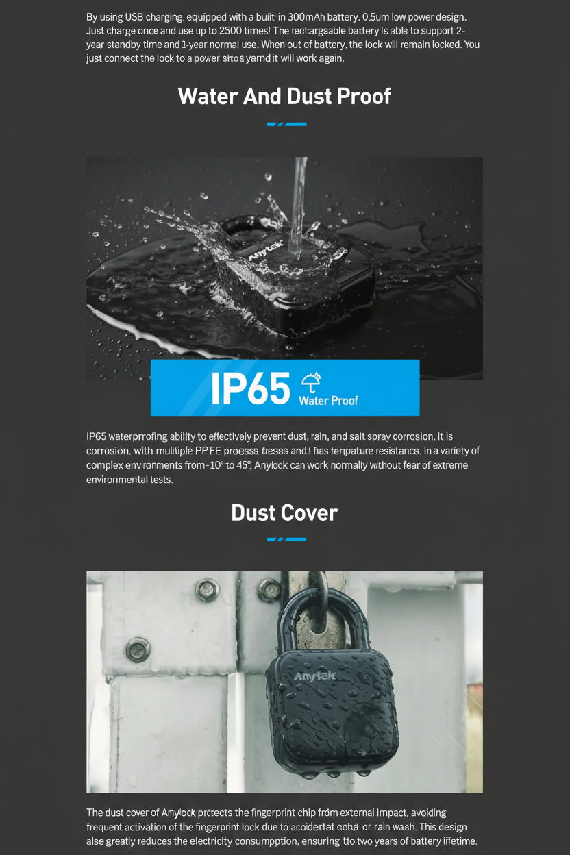 Fingerprint Smart Padlock