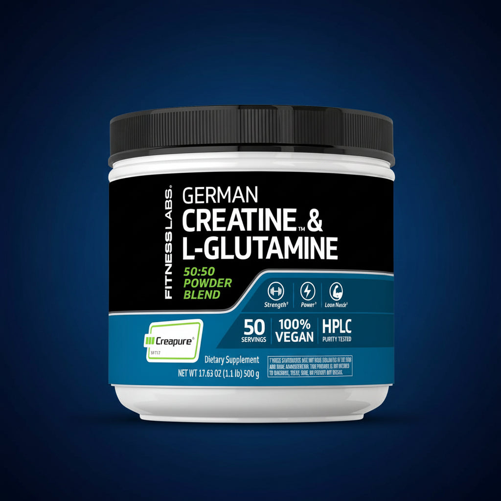 GERMAN Creatine and L-Glutamine | 1.1 lbs | Fitness Labs Pure German Creatine